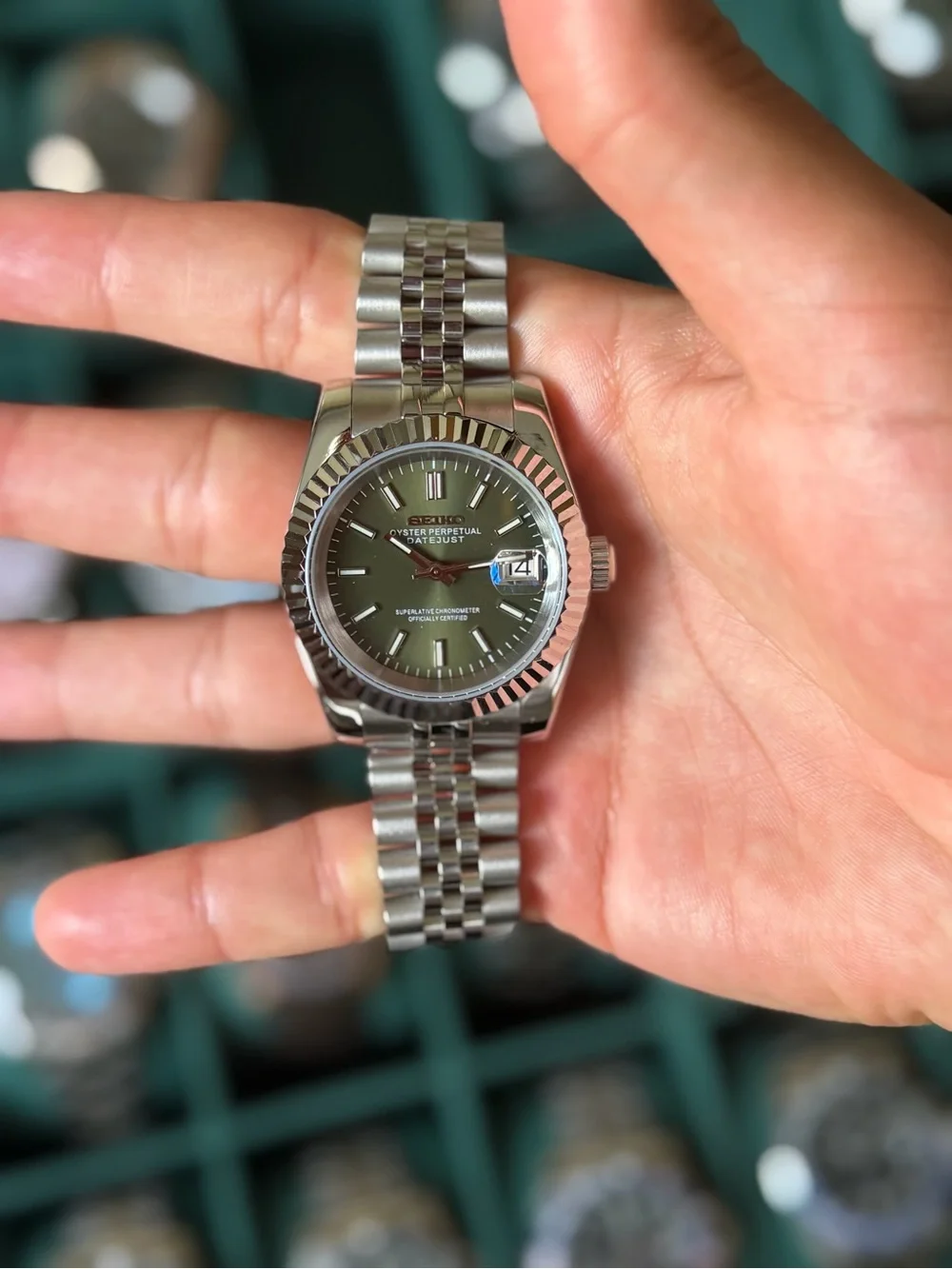 Seiko Mod: Olive Datejust